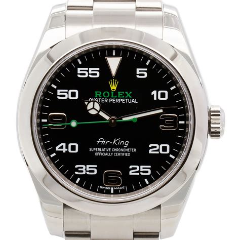 rolex air king baume|rolex air king 40mm.